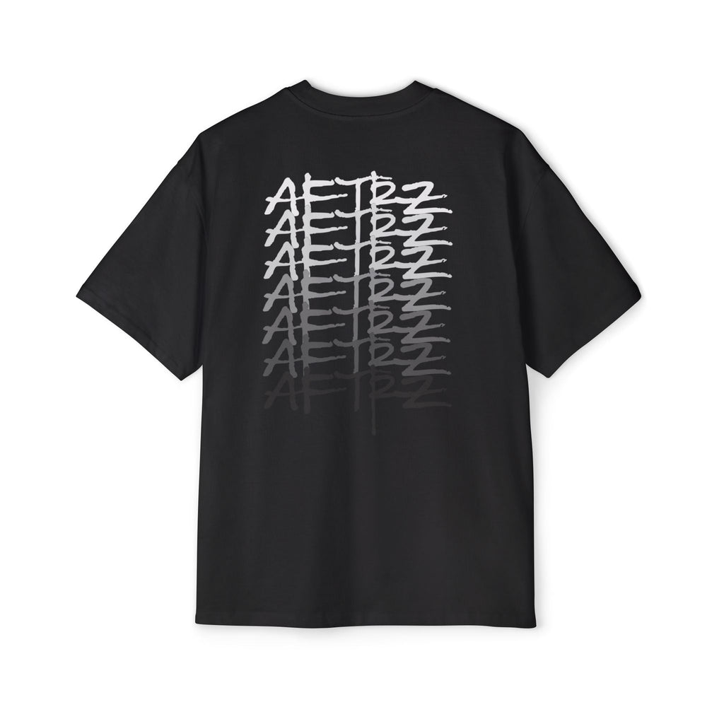 Aftrz Gradient Premium Drop Shoulder Oversized Short Sleeve T-Shirt