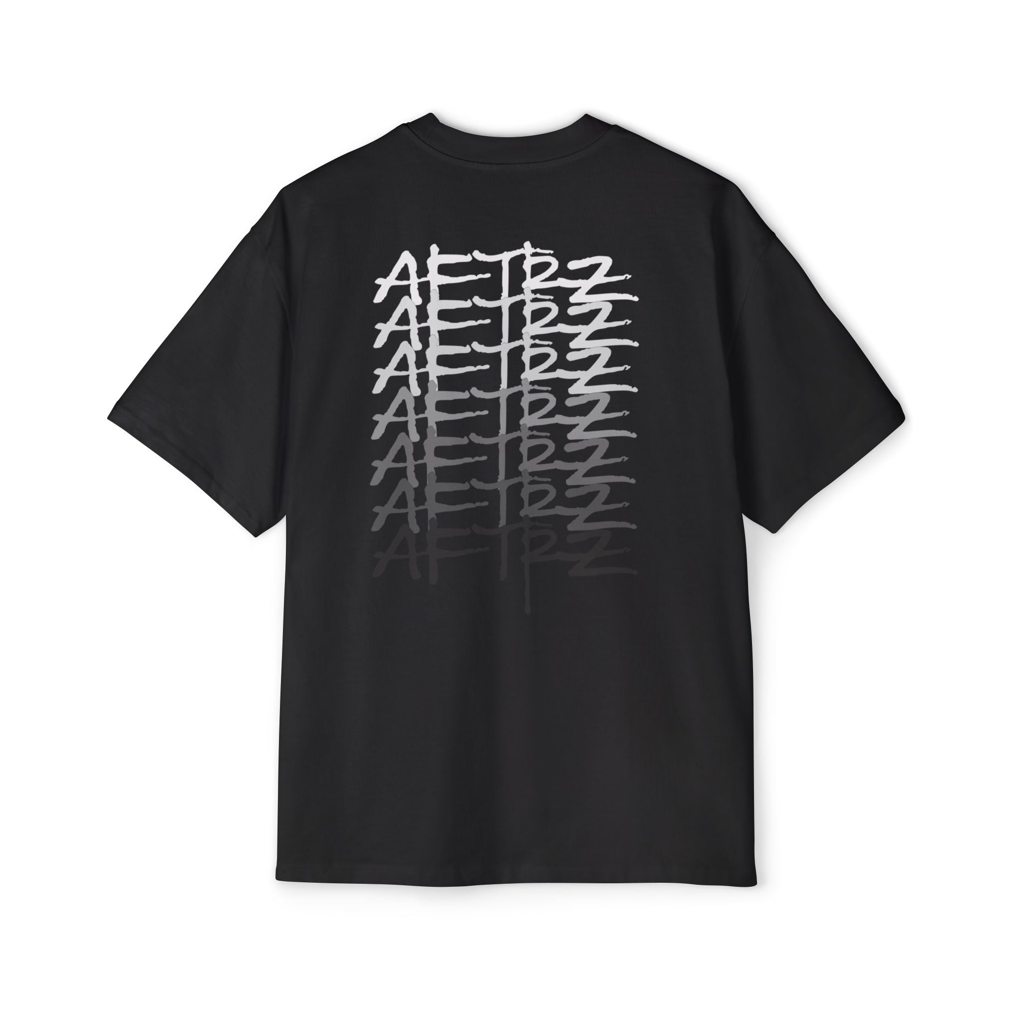 Aftrz Gradient Premium Drop Shoulder Oversized Short Sleeve T-Shirt