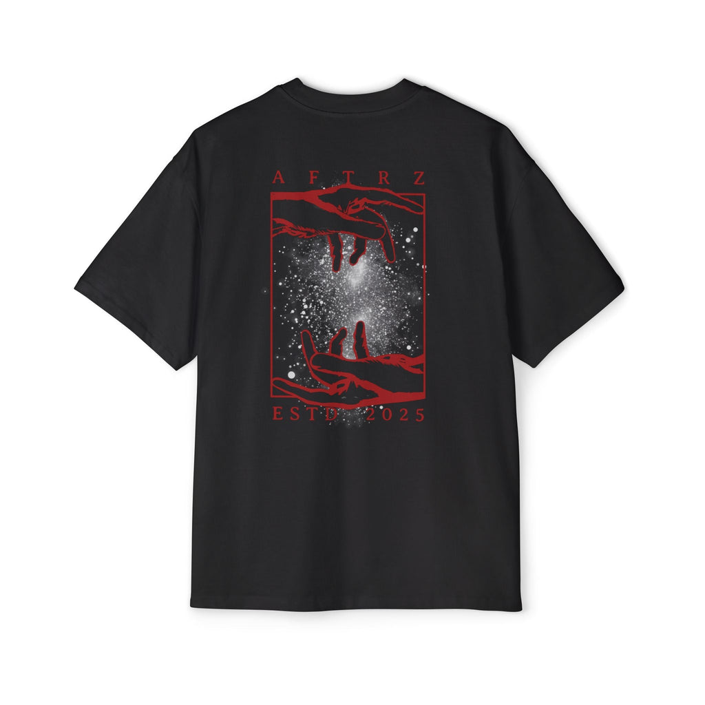 Oversized Aftrz Galaxy Hands Premium Drop Shoulder Short Sleeve T-Shirt
