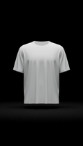 Ghost white minimalist boxy tee