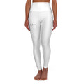Aftrz Minimal High Waisted Leggings - White with Black Logo
