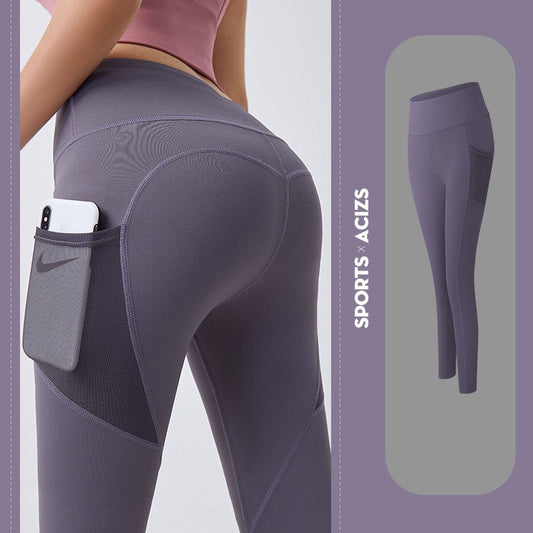 Women's Tummy Control Yoga Pants with Pockets - Stickies Apparel 0
