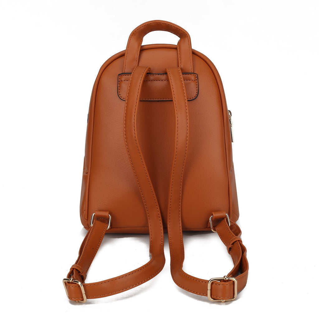 Chic Quilted Vegan Leather Women's Backpack with Studs - Stickies Apparel