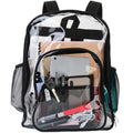 Heavy Duty Clear Backpack - Waterproof PVC Book Bag with Reinforced Straps - Stickies Apparel