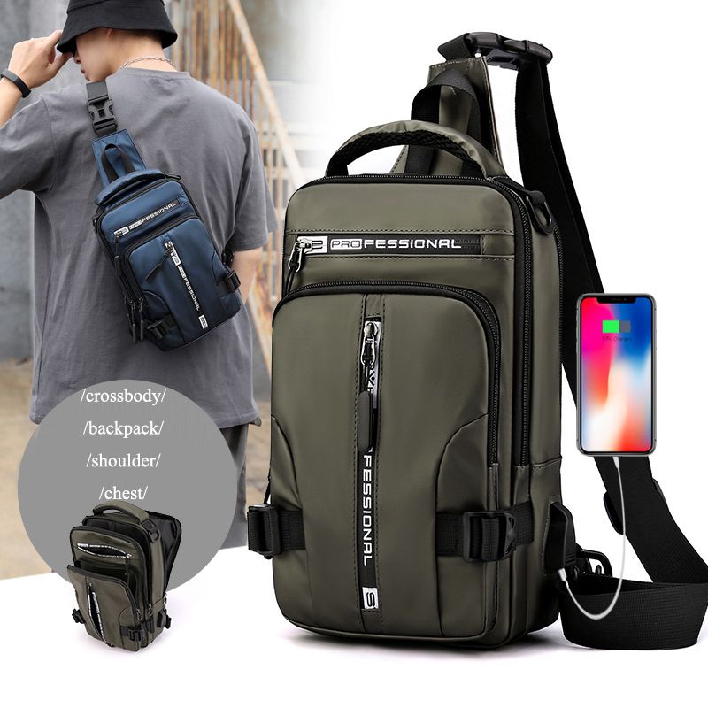 Men's Multifunctional Crossbody Bag for Travel and Daily Use - Stickies Apparel