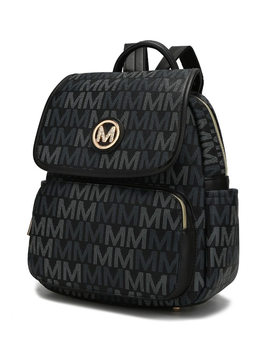 MKF Collection Drea Signature Stylish Backpack for Everyday Use - Stickies Apparel