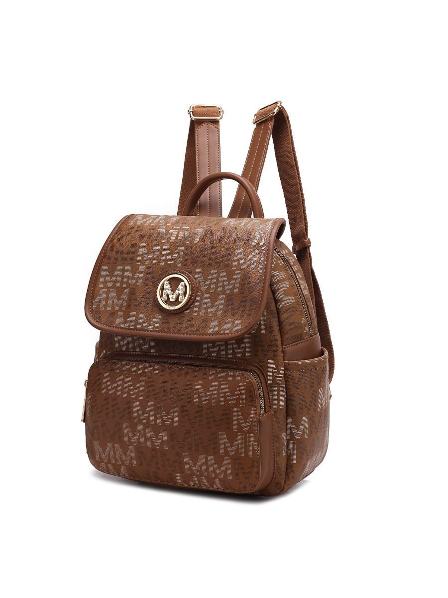 MKF Collection Drea Signature Stylish Backpack for Everyday Use - Stickies Apparel