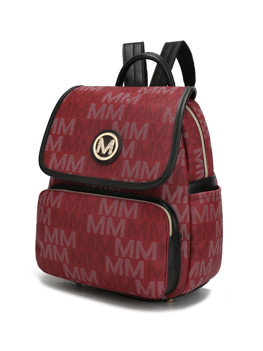 MKF Collection Drea Signature Stylish Backpack for Everyday Use - Stickies Apparel