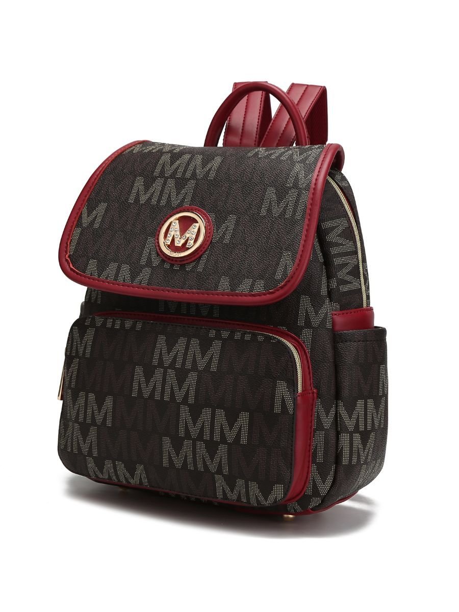 MKF Collection Drea Signature Stylish Backpack for Everyday Use - Stickies Apparel