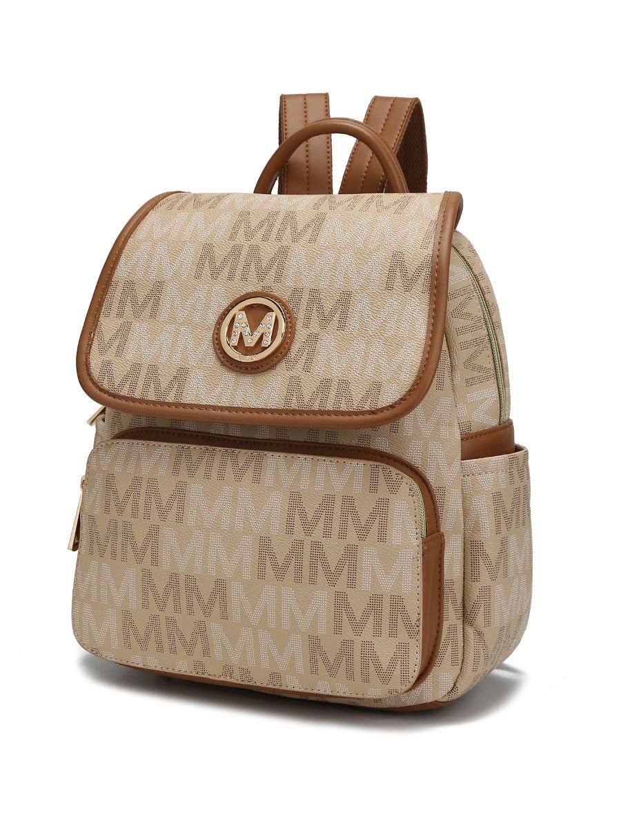 MKF Collection Drea Signature Stylish Backpack for Everyday Use - Stickies Apparel