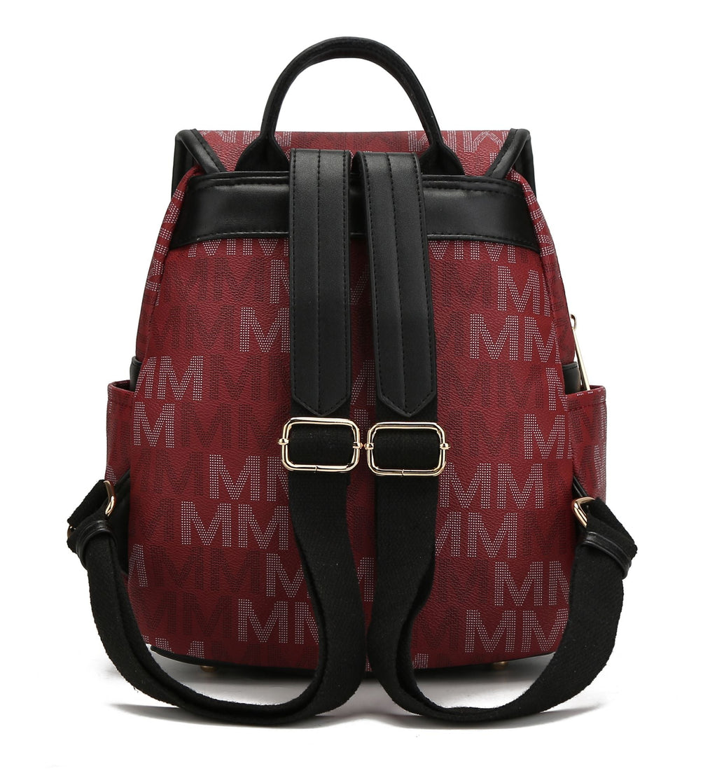 MKF Collection Drea Signature Stylish Backpack for Everyday Use - Stickies Apparel