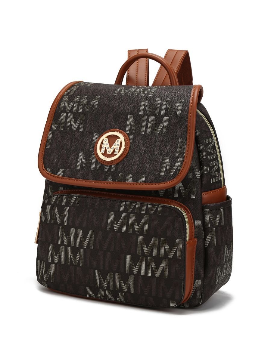 MKF Collection Drea Signature Stylish Backpack for Everyday Use - Stickies Apparel
