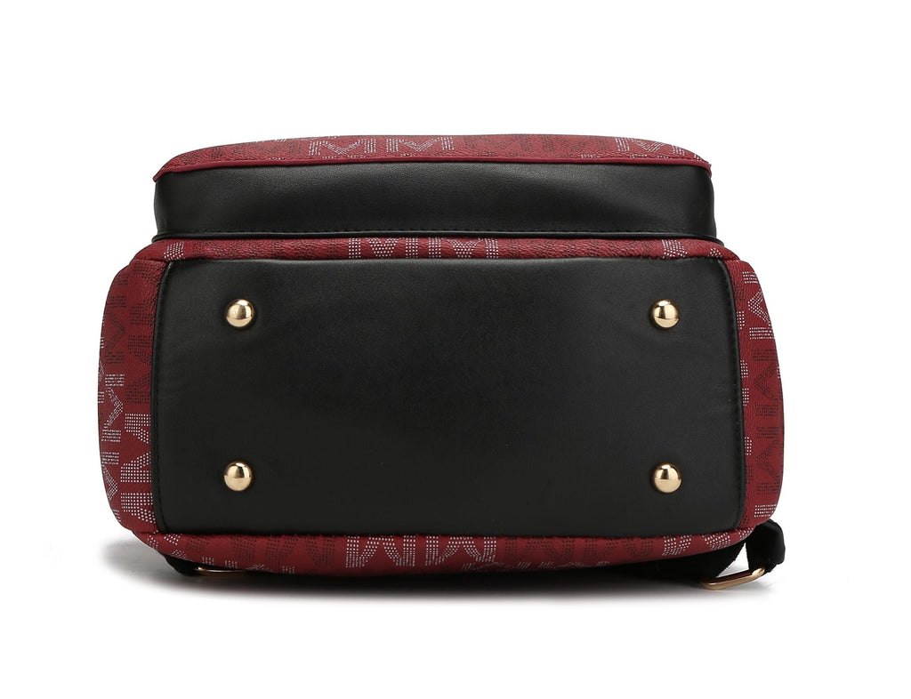 MKF Collection Drea Signature Stylish Backpack for Everyday Use - Stickies Apparel