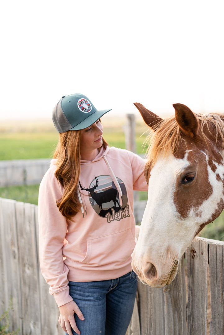 Rose Landscape Buck Hoodie - Stickies Apparel