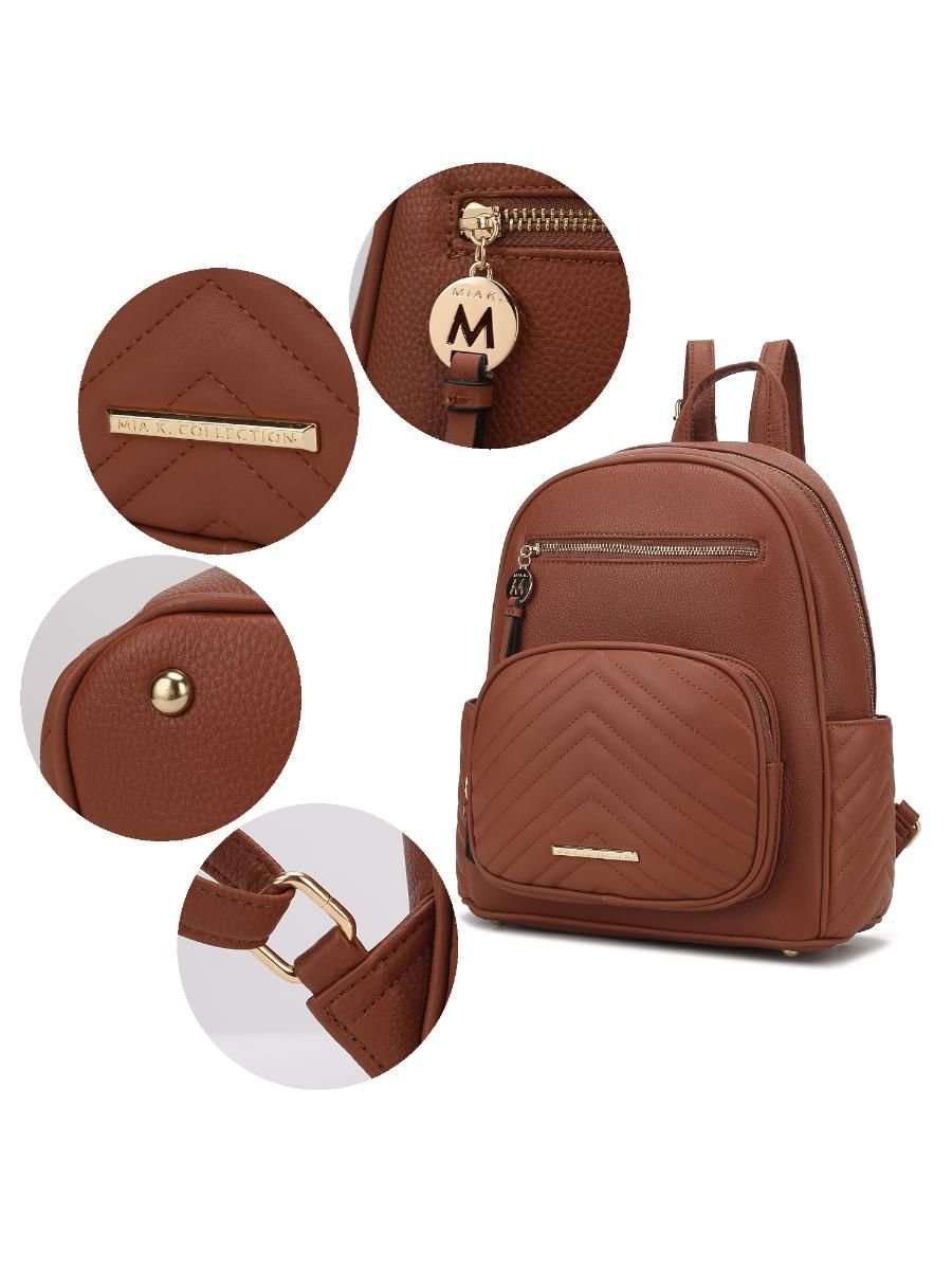 Stylish Vegan Leather Women's Backpack for Everyday Use - Stickies Apparel