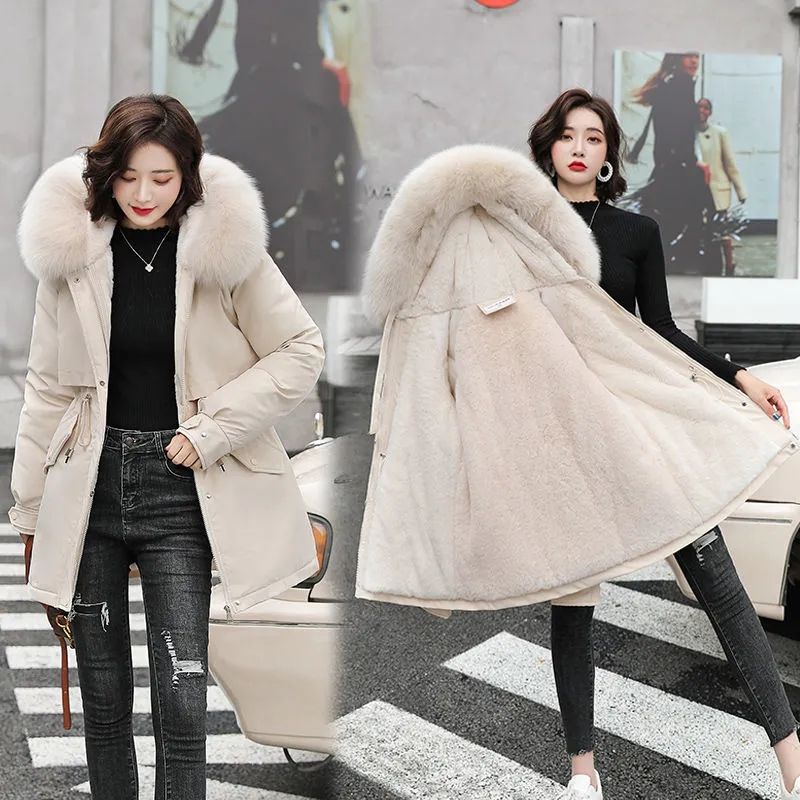 Warm and Stylish Women's Winter Parka with Fur Collar - Slim Fit Outdoor Coat - Stickies Apparel