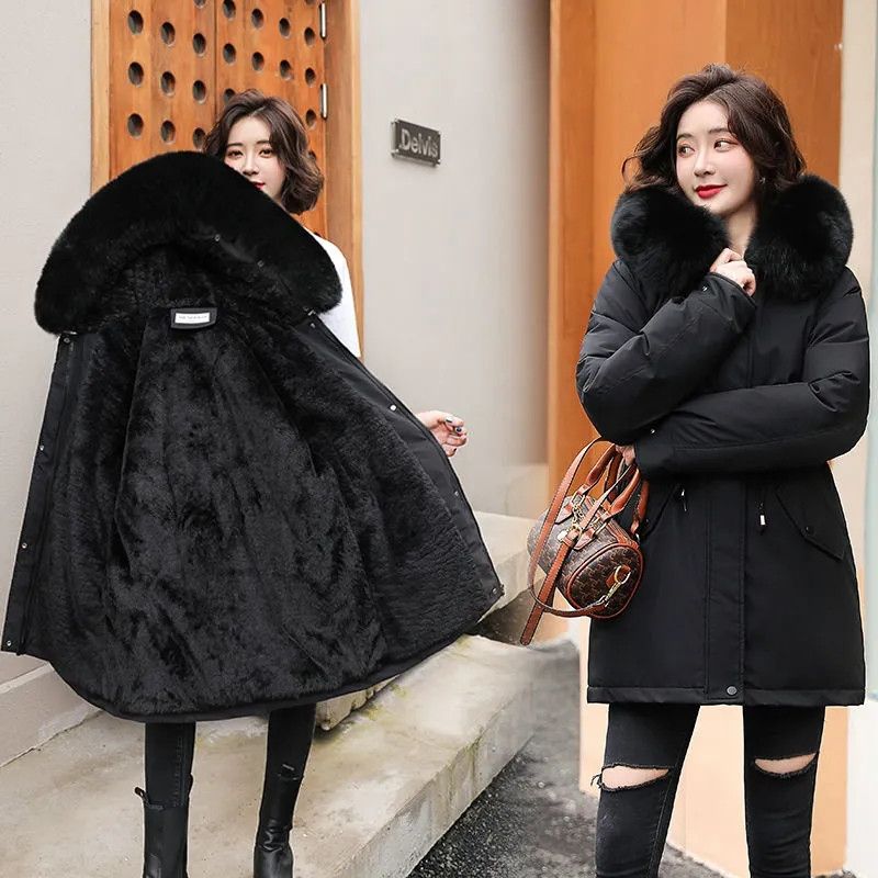 Warm and Stylish Women's Winter Parka with Fur Collar - Slim Fit Outdoor Coat - Stickies Apparel