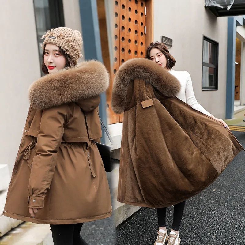 Warm and Stylish Women's Winter Parka with Fur Collar - Slim Fit Outdoor Coat - Stickies Apparel
